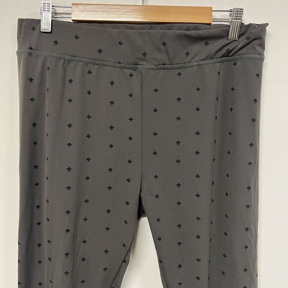 Pendleton XL Grey Patterned Legging Pants Pull-On Skinny Stretch High Rise - Picture 2 of 11